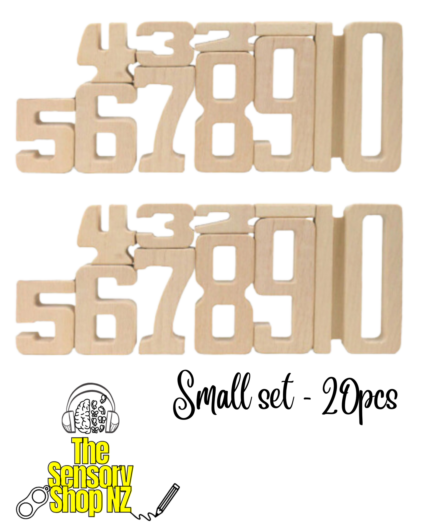 Wooden Number Building & Math's Blocks