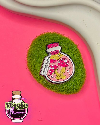 “Drink Up” Potion Pin Pack (Bonus Butterfly Pin Included)