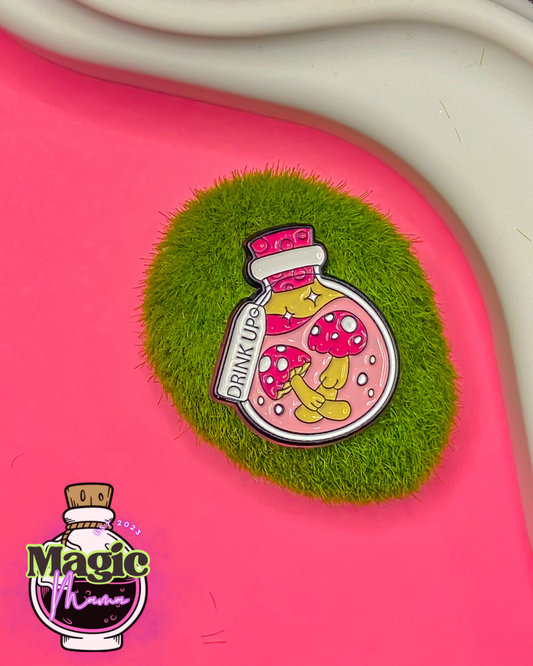 “Drink Up” Potion Pin Pack (Bonus Butterfly Pin Included)