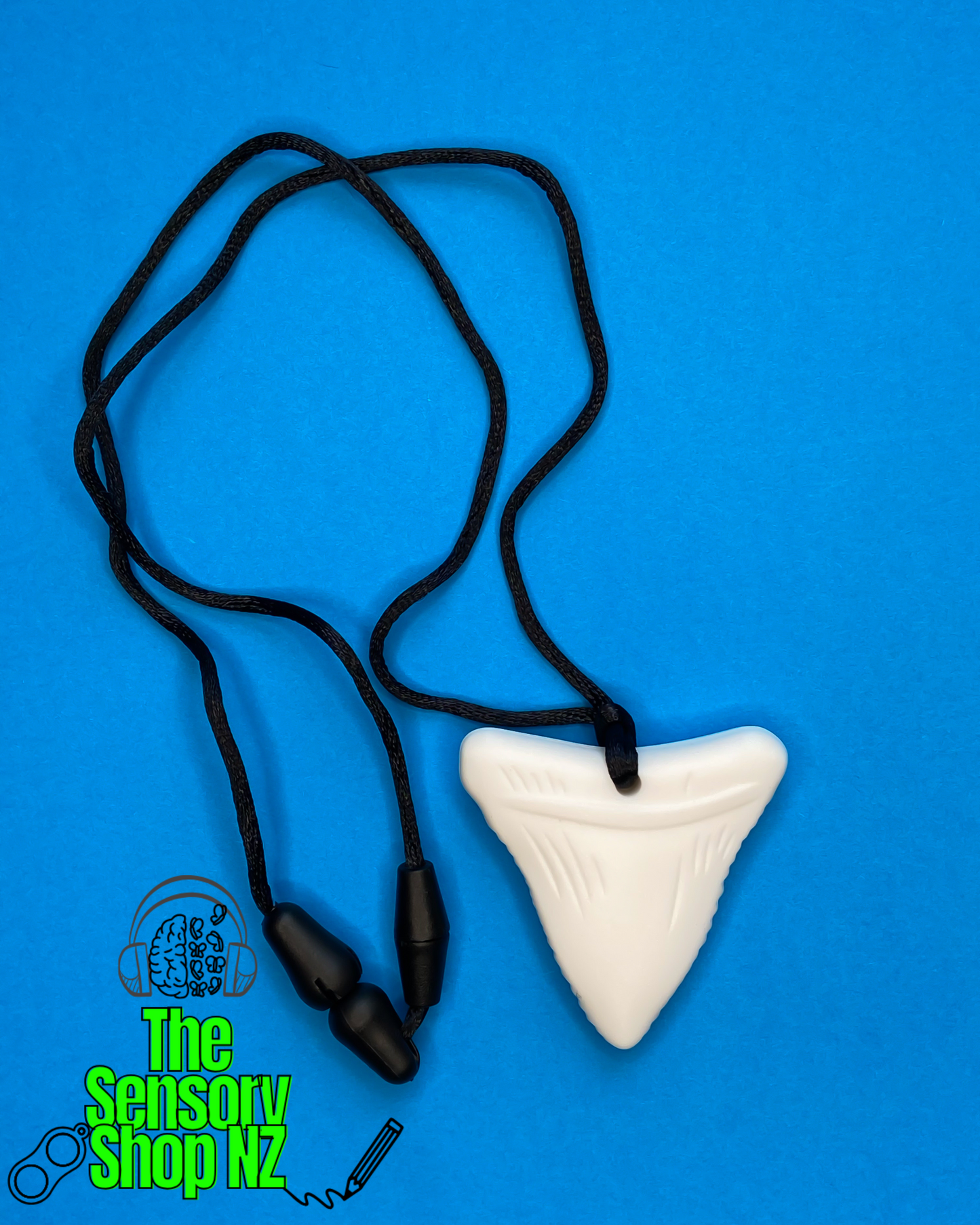 🦈 White Shark Tooth Chewable Sensory Necklace