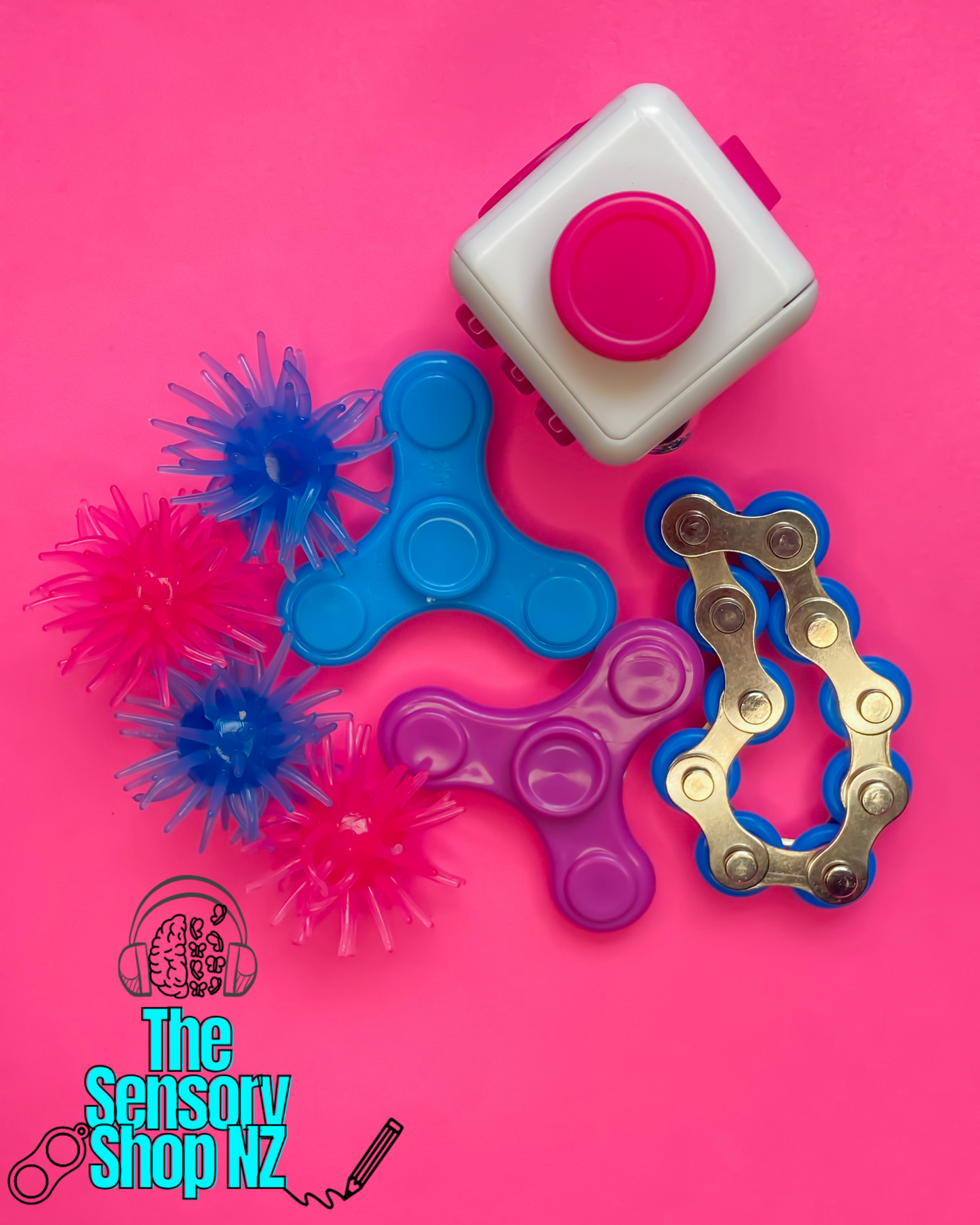 🌈 The Bubblegum Delight Fidget Collection (14 Piece)