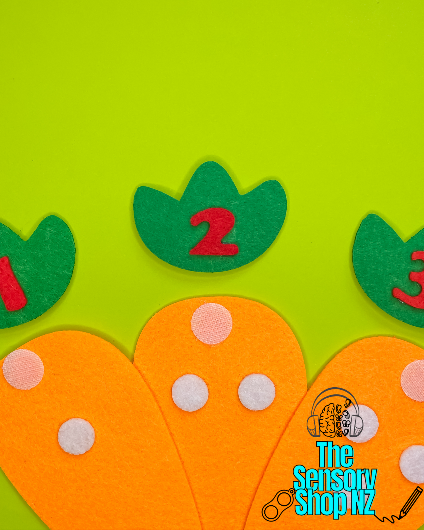 Counting Carrots 1-10 - Felt counting set