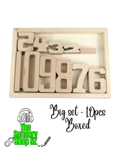 Wooden Number Building & Math's Blocks