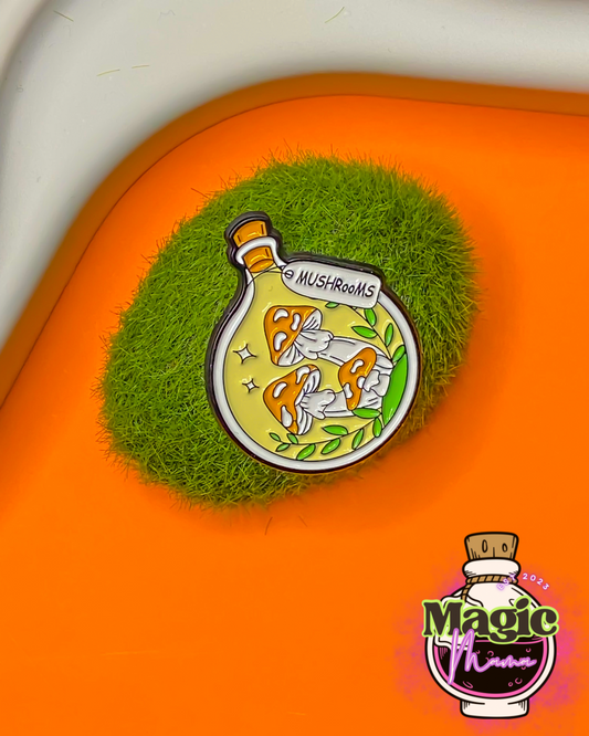 “Mushrooms” Potion Pin Pack (Bonus Butterfly Pin Included)