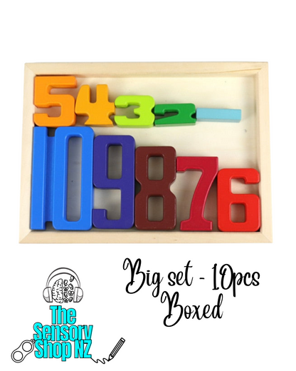 Wooden Number Building & Math's Blocks