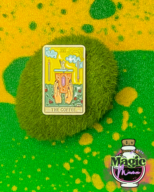 “The Coffee” Tarot Pin Pack (Bonus Butterfly Pin Included)