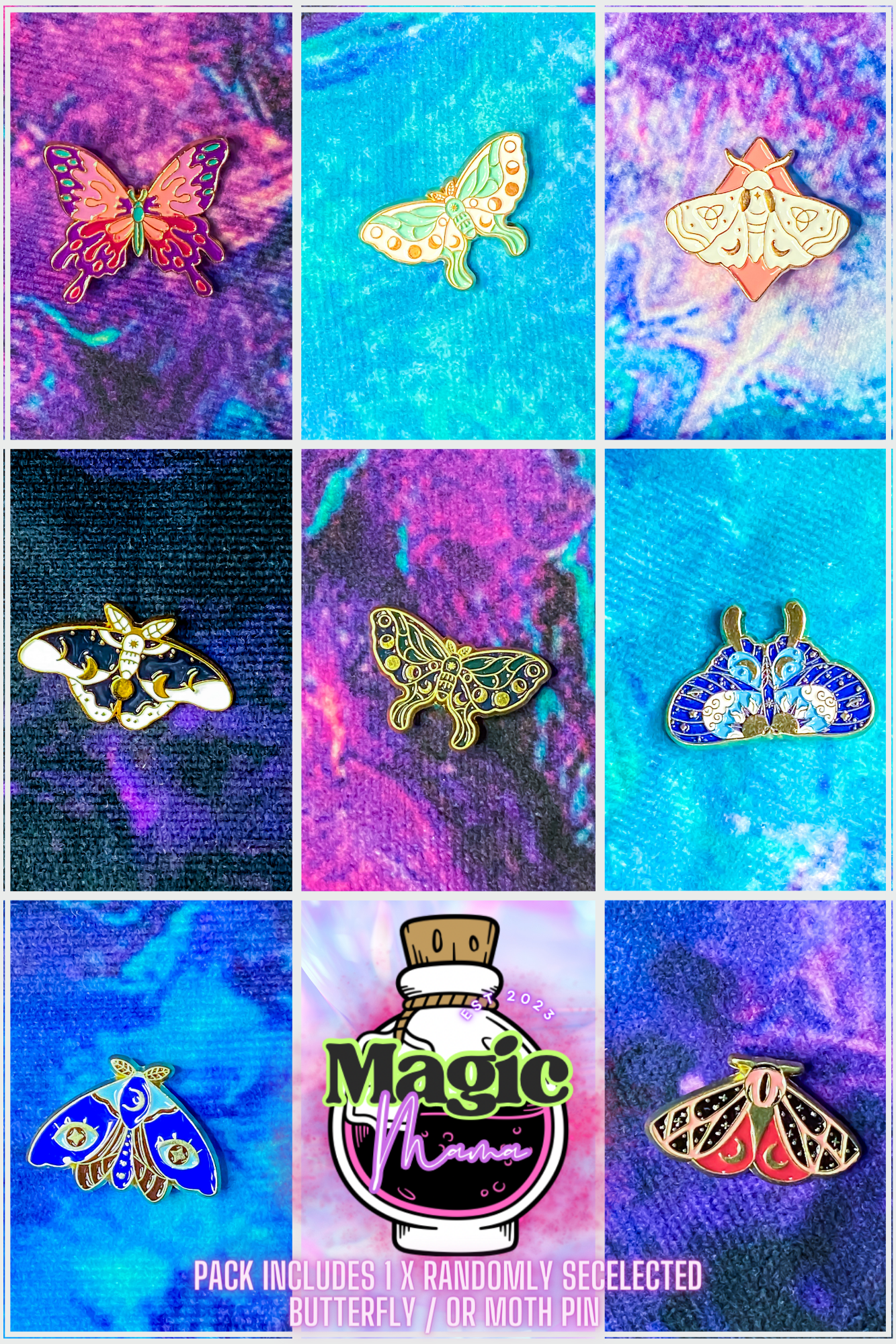 Meet Me At Midnight Pin Pack (Bonus Butterfly Pin Included)