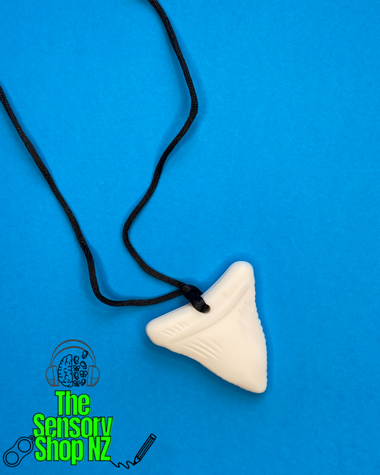 🦈 White Shark Tooth Chewable Sensory Necklace
