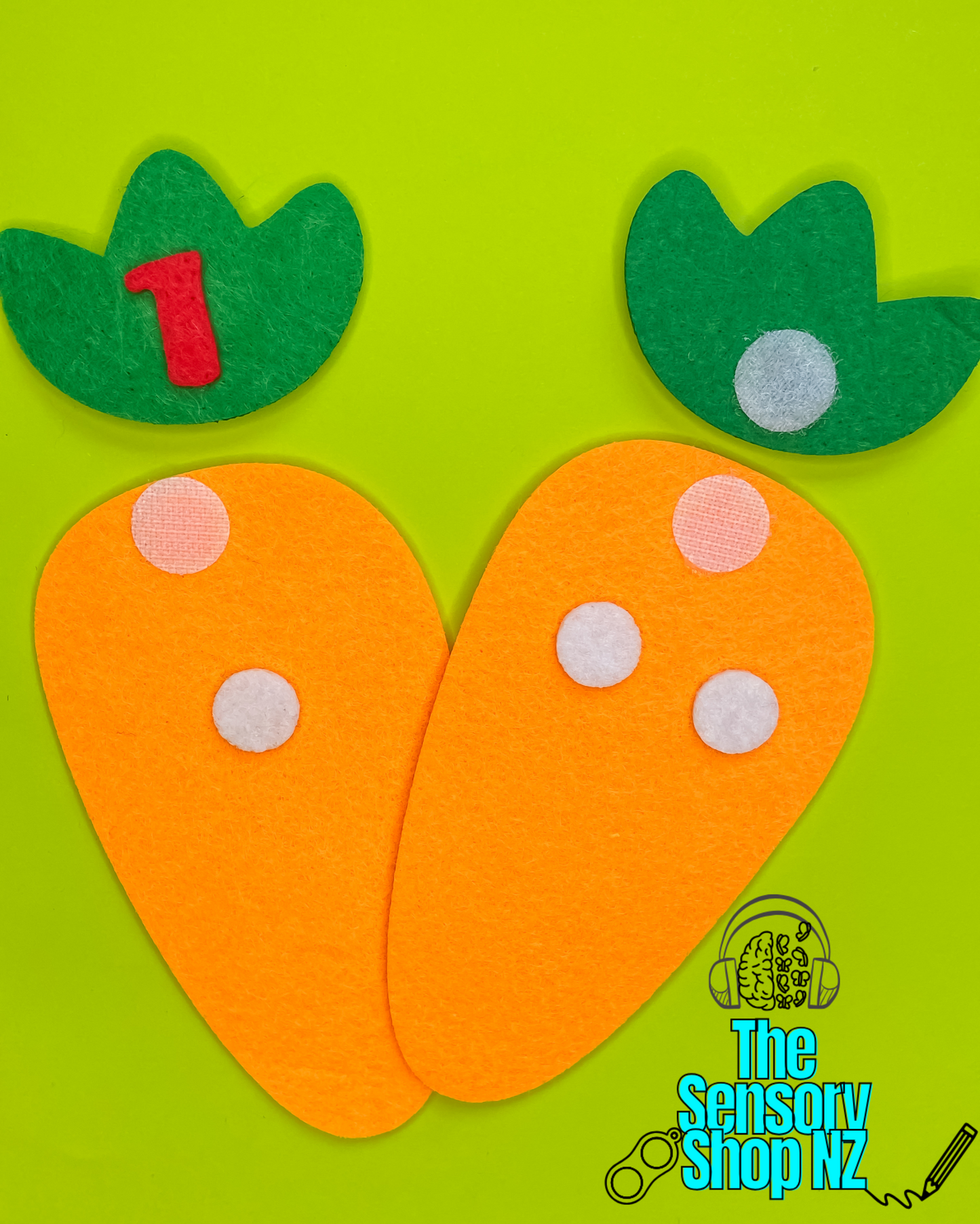 Counting Carrots 1-10 - Felt counting set