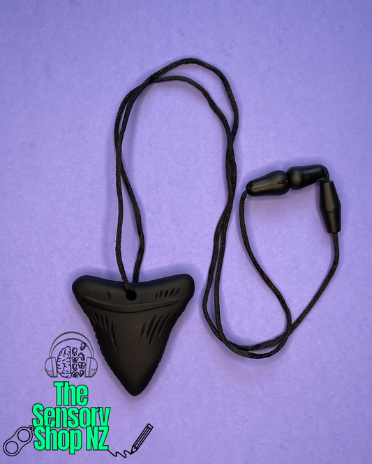 🦈 Black Shark Tooth Chewable Sensory Necklace