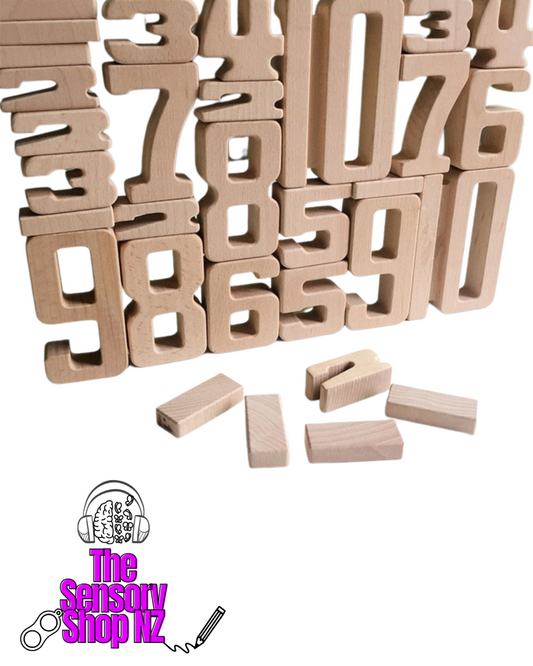Wooden Number Building & Math's Blocks