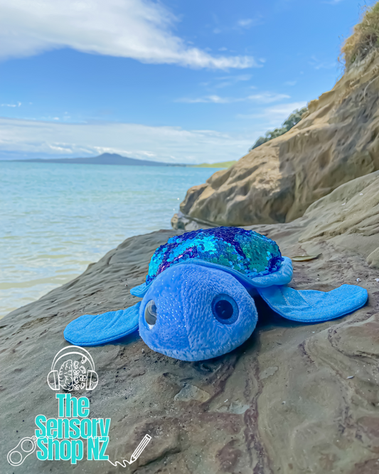 TranquilTurtle Sequin Flip Sensory Pillow + Bonus gift