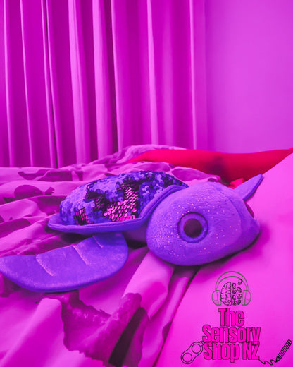 TranquilTurtle Sequin Flip Sensory Pillow + Bonus gift